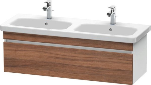 Duravit DuraStyle Waschtischunterbau wandhängend Nussbaum & Weiß Matt 1230x448x398 mm - DS639807918