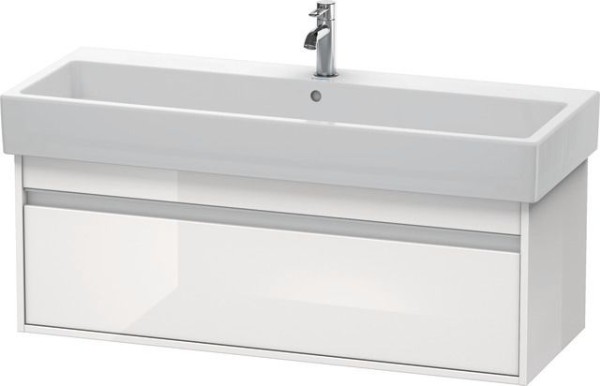 Duravit Ketho Waschtischunterbau wandhängend Weiß Hochglanz 1150x440x410 mm - KT668902222