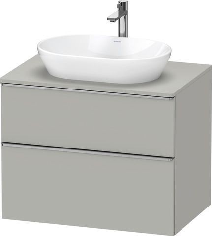 Duravit D-Neo Konsolenwaschtischunterbau wandhängend Betongrau Matt 800x550x664 mm - DE4967070070000