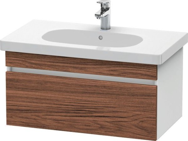 Duravit DuraStyle Waschtischunterbau wandhängend Nussbaum dunkel & Weiß Matt 800x453x398 mm - DS6384