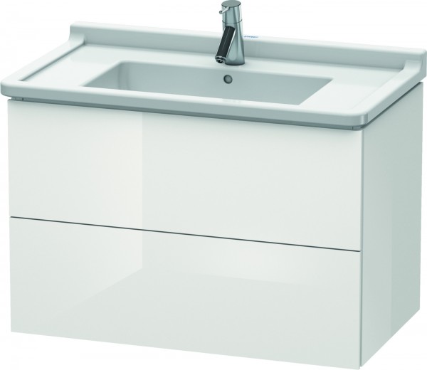 Duravit L-Cube Waschtischunterbau wandhängend Weiß Hochglanz 820x469x558 mm - LC626508585