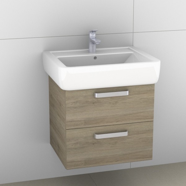 Artiqua 413 Waschtischunterschrank für Renova Plan 222260, 222263 Sanremo Eiche quer NB, 413-WU2L-K5