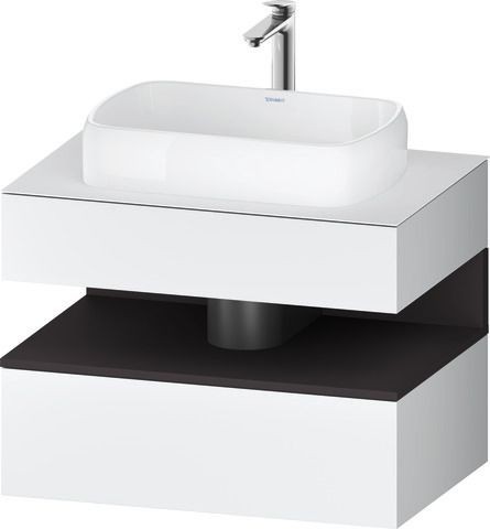 Duravit Qatego Konsolenwaschtischunterbau wandhängend Weiß Matt 800x550x600 mm - QA4730080180010