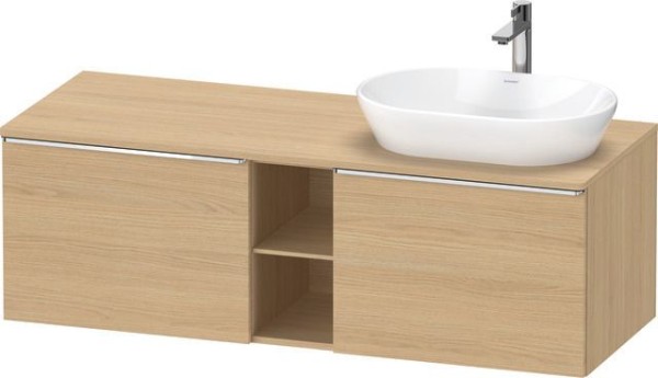 Duravit D-Neo Konsolenwaschtischunterbau wandhängend Natur Eiche Matt 1400x550x459 mm - DE4950R10300