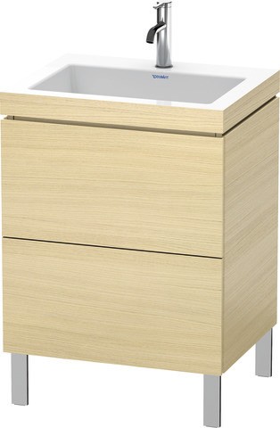 Duravit L-Cube c-bonded Set bodenstehend Mediterrane Eiche Matt 600x480x698 mm - LC6936O7171