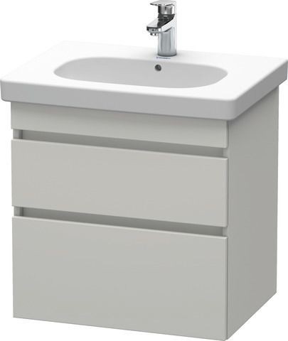 Duravit DuraStyle Waschtischunterbau wandhängend Betongrau Matt 600x453x610 mm - DS648300707