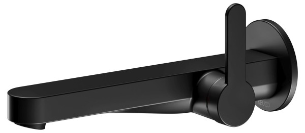 Keuco IXMO Flat Black Selection Waschtischarmatur Unterputz, rund, Ausladung: 225 mm, schwarz matt