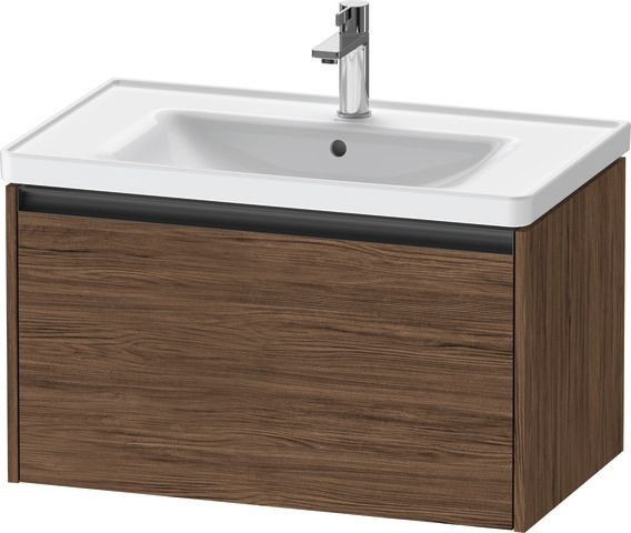 Duravit Ketho.2 Waschtischunterbau wandhängend Nussbaum dunkel Matt 784x455x440 mm - K25083021210000