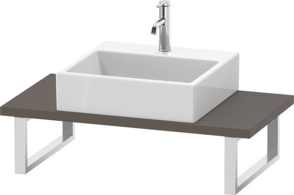 Duravit L-Cube Konsole Flanell Grau Seidenmatt 800x480x30 mm - LC104C09090