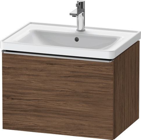 Duravit D-Neo Waschtischunterbau wandhängend Nussbaum dunkel Matt 634x452x440 mm - DE4254070210000