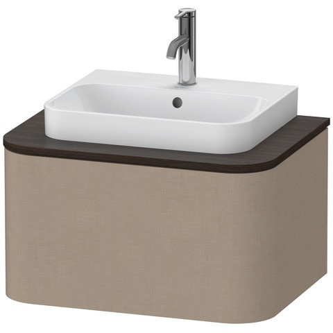 Duravit Happy D.2 Plus Konsolenwaschtischunterbau wandhängend Leinen Matt 650x480x354 mm - HP4940075