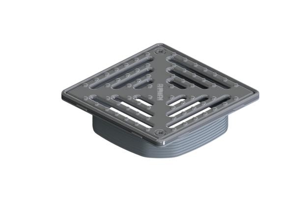 Dallmer Aufsatz DallDrain Select RH, 150 x 150 mm, 517456