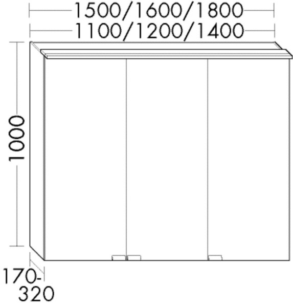 Burgbad Spiegelschrank rc40 1000x1400x170 Lichtgrau Hochglanz, SPNZ140LF4523