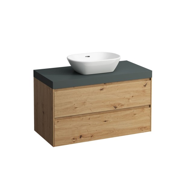 Laufen Waschtischunterschrank und Waschtisch-Platte LANI 495x985x580