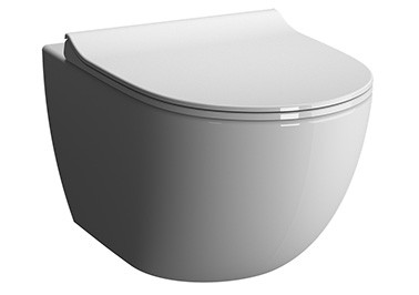 Vitra Sento Wand-Tiefspül-WC Vitraflush (spülrandlos) 2.0 Weiß VitraClean
