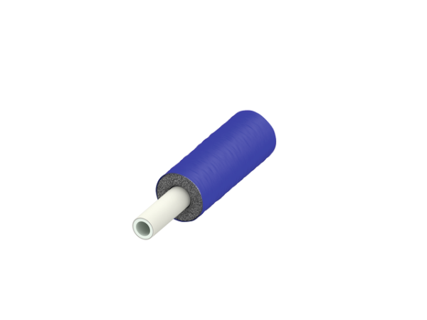 Tece flex Verbundrohr PE-Xc/Al 20x2,8 vorgedämmt RS 9, blau, Rolle 75m, 732120