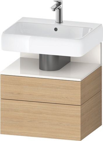Duravit Qatego Waschtischunterbau wandhängend Natur Eiche Matt 590x470x590 mm - QA4393022300000