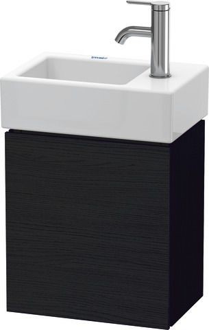 Duravit L-Cube Waschtischunterbau wandhängend Eiche Schwarz Matt 364x241x400 mm - LC6293R1616
