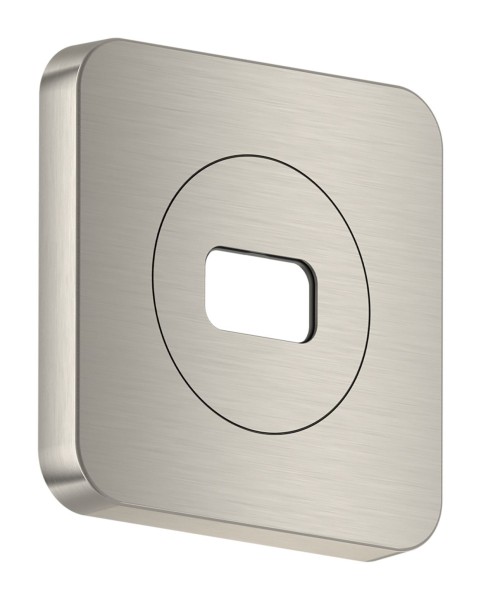 Hansgrohe AXOR ShowerSphere Rosette 120/120 softsquare, Edelstahl Optic, 39769800