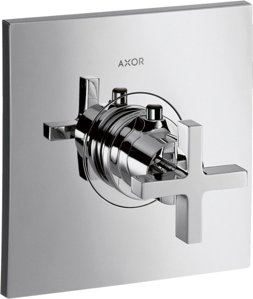 Hansgrohe Thermostat Unterputz Axor Citterio High Flow Fertigset chrom mit Kreuzgriff, 39716000