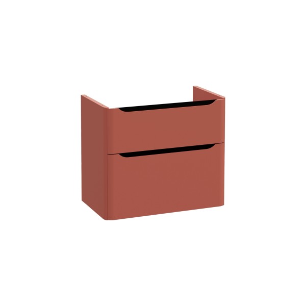 VitrA New Integra Round Waschtischunterschrank mit 2 Vollauszügen 76 x 45 x 65 cm Matt,70018