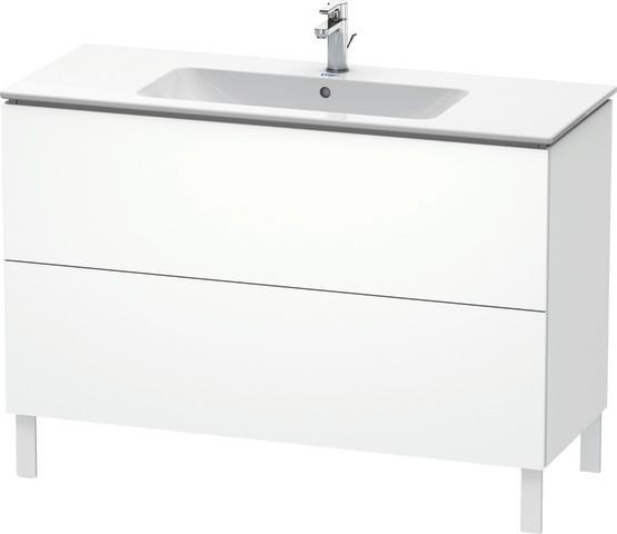 Duravit L-Cube Waschtischunterbau bodenstehend Weiß Matt 1220x481x704 mm - LC662801818