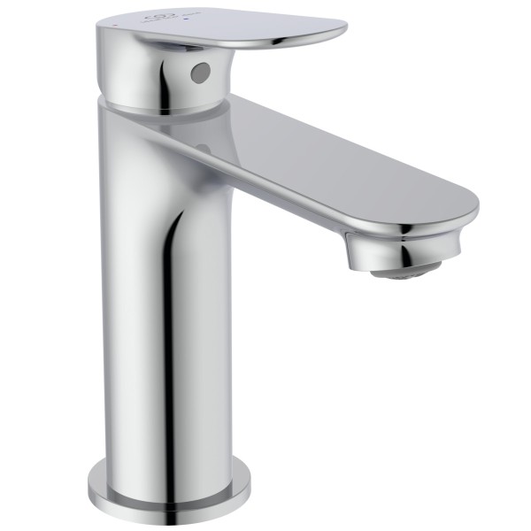 Ideal Standard Waschtisch-Armatur H100 CeralifeO Ausladung 110mm mit Push-Open Ventil BlueStart Chro