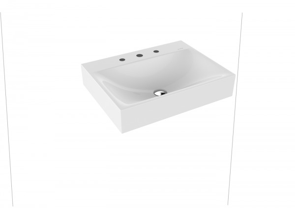 Kaldewei Wandwaschtisch Silenio, Modell 3044 mit Überlauf 600x460, 904306003701