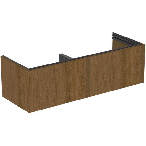 Ideal Standard Möbelwaschtischunterschrank Conca 1200x440mm 2 Auszüge Walnuss dunkel, T5578Y5