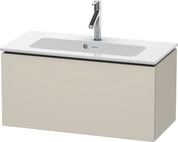 Duravit L-Cube Waschtischunterbau wandhängend Taupe Supermatt 820x391x400 mm - LC615708383