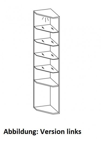 Artiqua 400 Anschlussregal, Weiß Glanz, 400-AR01-29-L-68