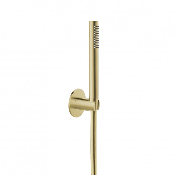 Herzbach spa ix pvd Wannen-Set rund 70 stab bs 160 brass, Brass Steel, 21.914100.1.41