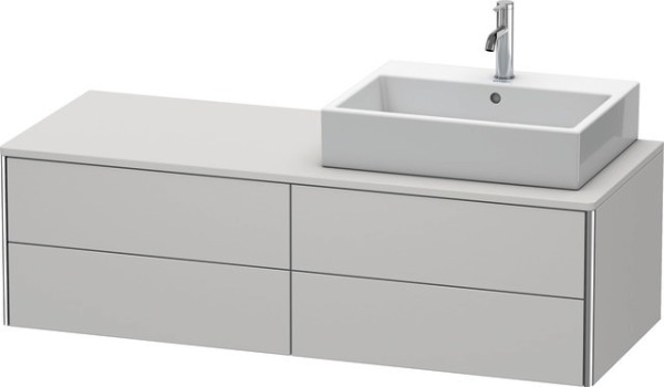 Duravit XSquare Konsolenwaschtischunterbau wandhängend Nordic Weiß Seidenmatt 1400x548x400 mm - XS49