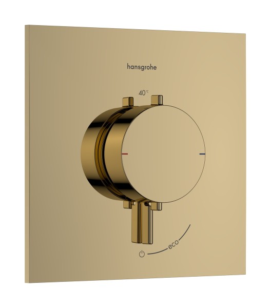 Hansgrohe Thermostat Unterputz Ecostat Comfort E Fertigset 1 Verbraucher polished gold optic , 337