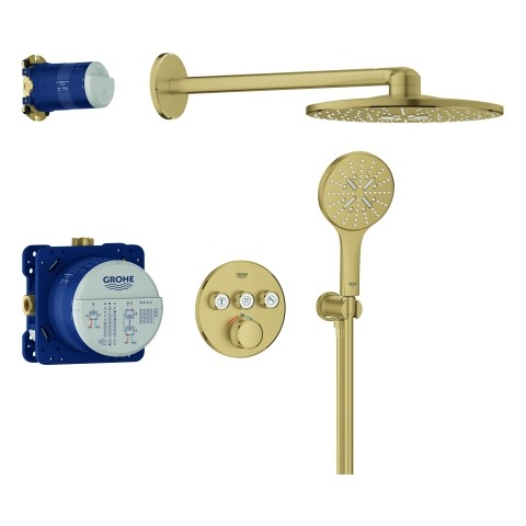 GROHE Unterputz-Duschsystem Grohtherm SmartControl 34863 THM r. Form 3 ASV cool sunrise geb, 34863GN