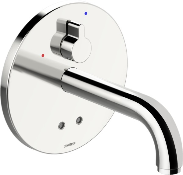Hansa Waschtischarmatur Unterputz HANSAELECTRA 8181 Ros. rund 3V, BT Ausl. 170 mm chr