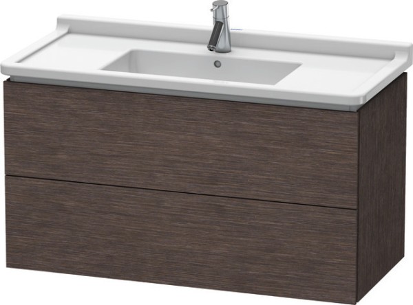 Duravit L-Cube Waschtischunterbau wandhängend Eiche dunkel gebürstet Matt 1020x469x558 mm - LC626607