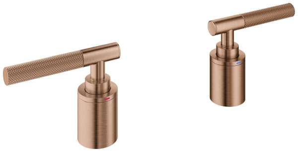 GROHE Hebelgriffe Atrio Private C. 48651 Rändelstruktur warm sunset gebürstet, 48651DL0