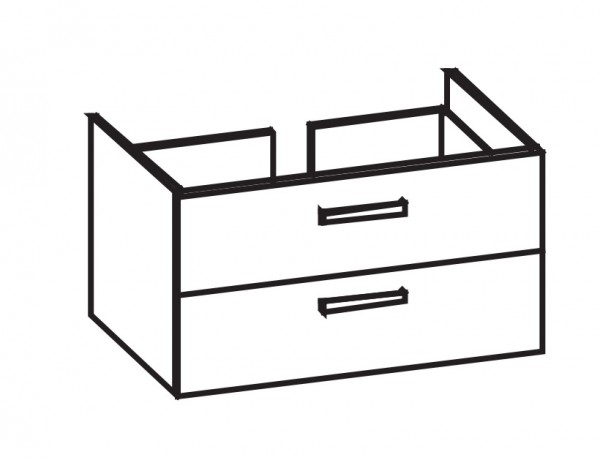 Artiqua 413 Waschtischunterschrank für Preciosa II 123290 Sanremo Eiche quer NB, 413-WU2L-K156-7145-