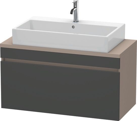 Duravit DuraStyle Konsolenwaschtischunterbau wandhängend Graphit & Basalt Matt 1000x478x512 mm - DS5