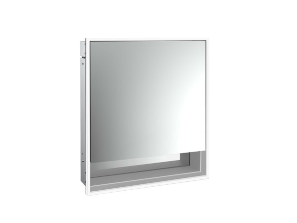 emco LED-Lichtspiegelschrank Loft mit Unterfach Unterputz, 600 mm, 1-türig, Anschlag rechts Rückwand