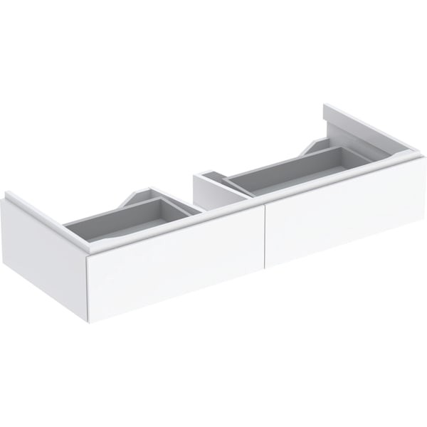 Geberit Xeno2 Unterschrank f. Waschtisch m. B:120cm m. 2 Schubladen, 117,4x22x46,2cm, weiß, 50051701