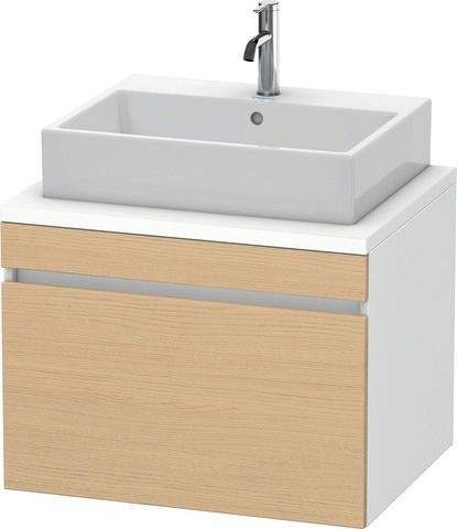 Duravit DuraStyle Konsolenwaschtischunterbau wandhängend Natur Eiche & Weiß Matt 700x548x512 mm - DS
