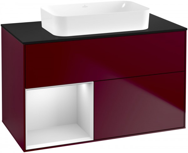 Villeroy & Boch Waschtischunterschrank Finion F65 1000x603x501mm WT mittig, F652MTHB