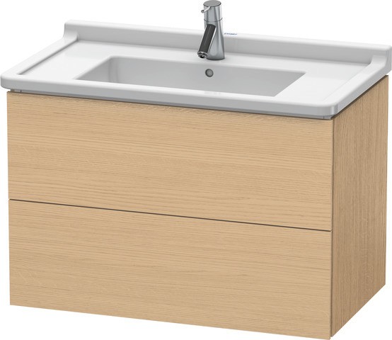Duravit L-Cube Waschtischunterbau wandhängend Natur Eiche Matt 820x469x558 mm - LC626503030