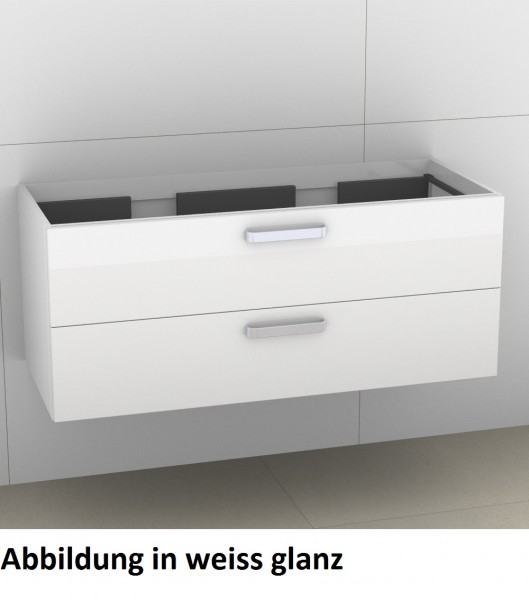 Artiqua 414 Waschtischunterschrank für Venticello 4104CK, Weiß Hochglanz Select, 414-WU2L-V114-7160-