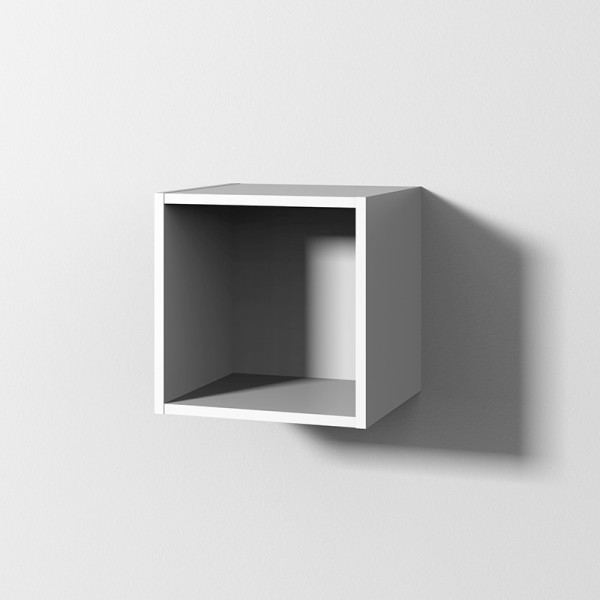 Sanipa Cubes Regalmodul, Weiß-Soft, CU10043