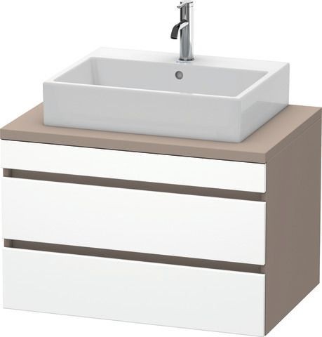 Duravit DuraStyle Konsolenwaschtischunterbau wandhängend Weiß & Basalt Matt 800x548x512 mm - DS53170