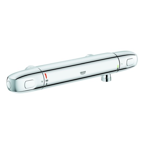 GROHE Thermostatarmatur Grohtherm 1000 34817_3 mit Brausegarnitur 600mm chrom, 34817003