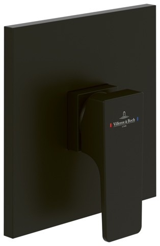 Villeroy & Boch Unterputz-Einhebel-Arm. Architectura Square 150x150x49mm Matt Black